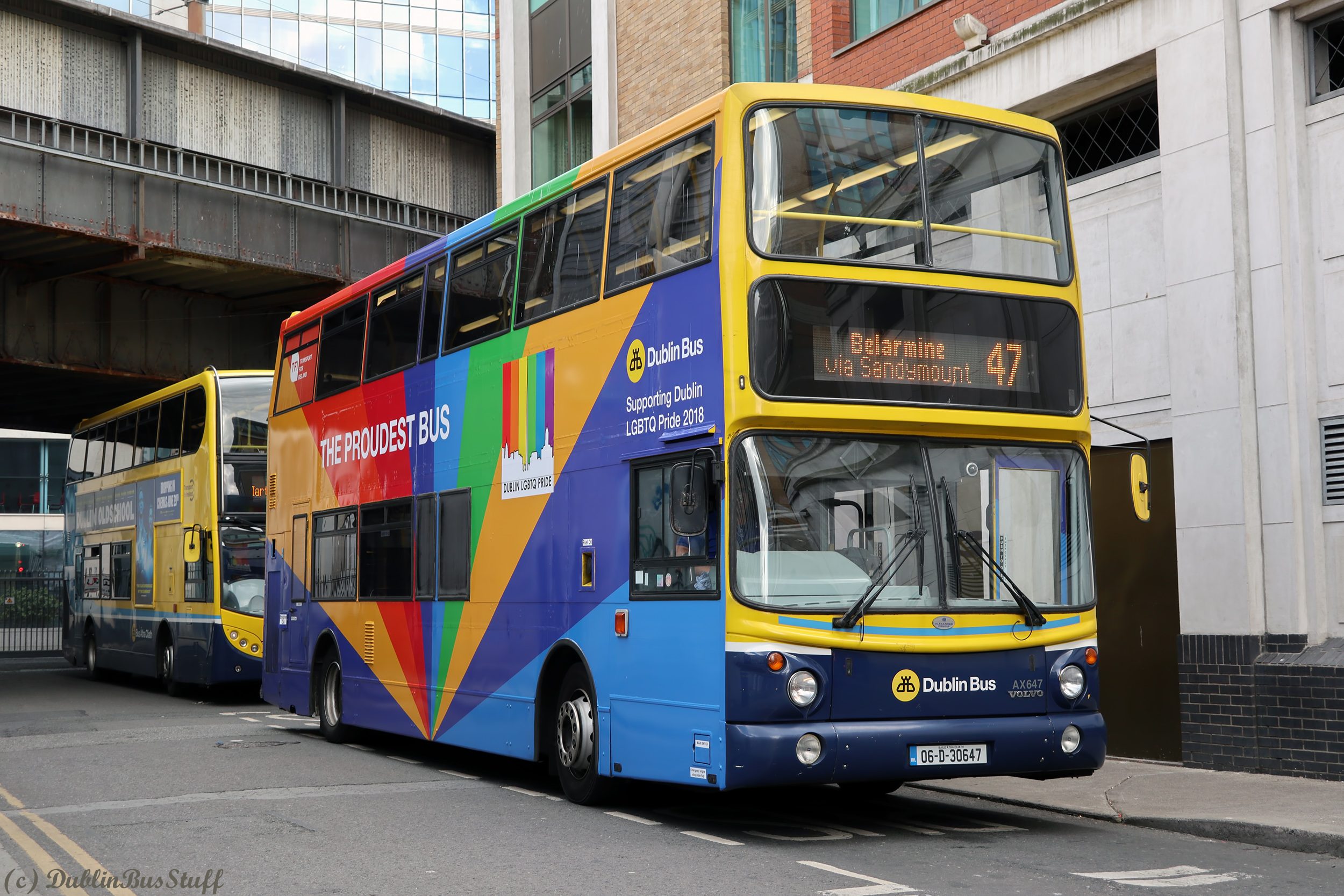 tri-sided wrap for Dublin Bus celebrating its involvement in Dublin Pride 2...